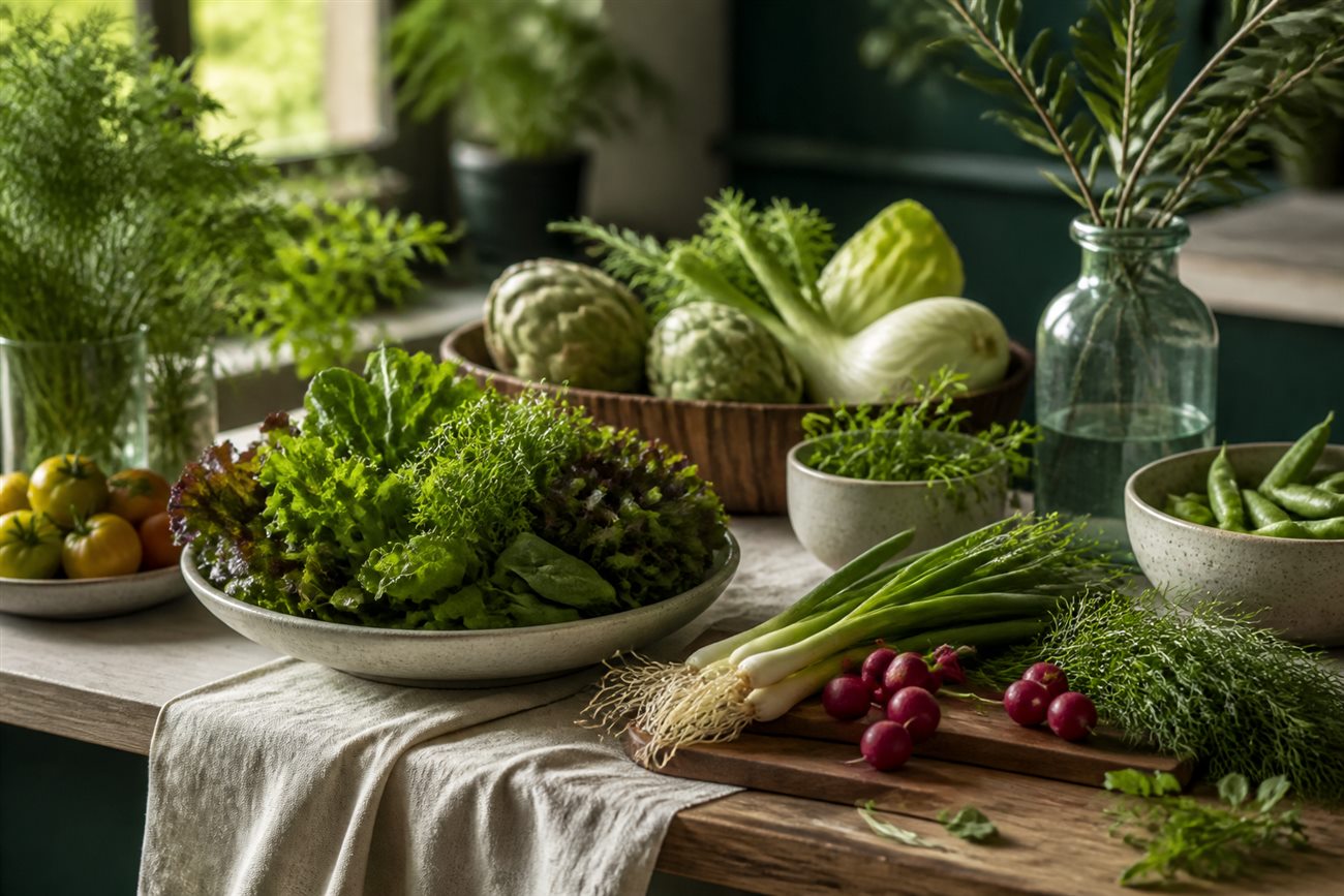 Seasonal restaurant ingredients